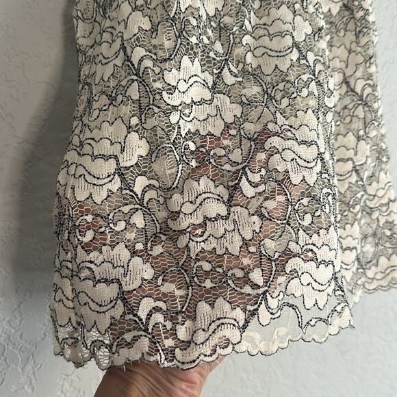 Zara Lace Sleeveless Top Sheer Peter Pan Collar Victorian Romantic Modest - Picture 7 of 10